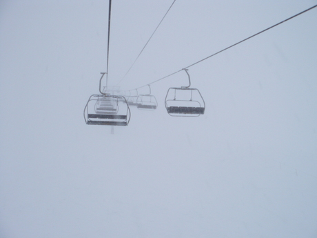 Te koud voor de skilift