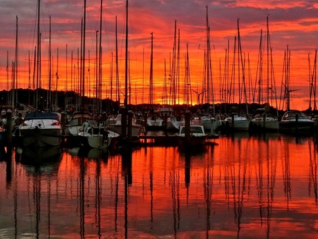 Zonsondergang in Willemstad