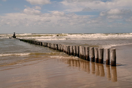 Uitwaaien aan zee.