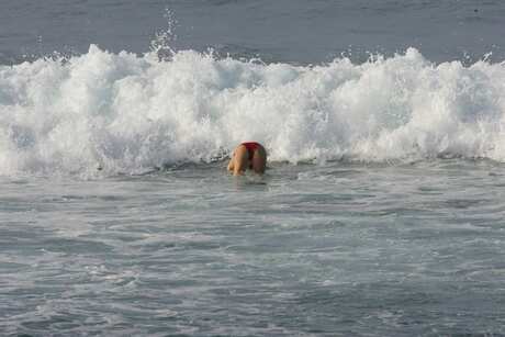 surfing girl