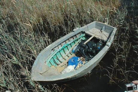 Abandoned boat.