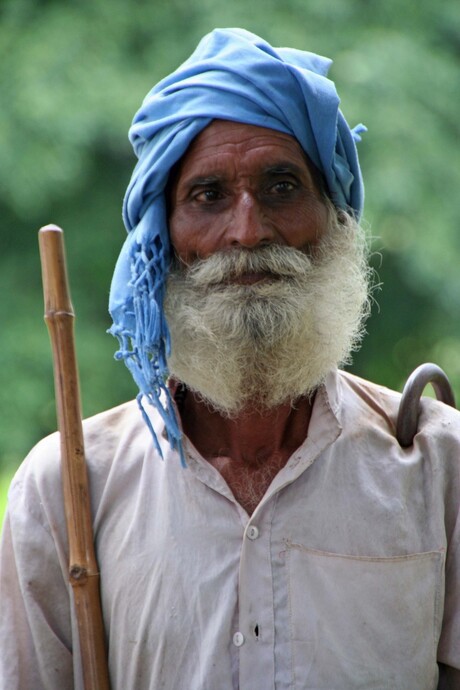 Portret van een Indiase herder