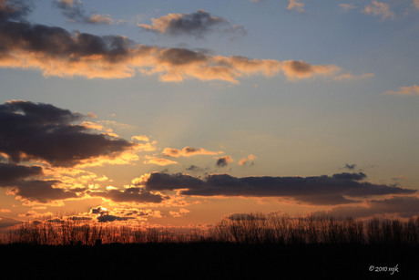 vuurzee in de lucht