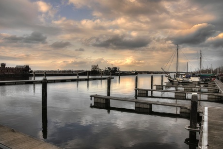 Mooi licht aan het Gooimeer