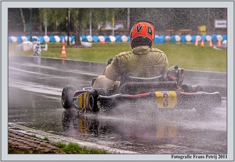Kart in the rain