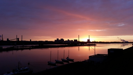 Sunrise North Sea Canal