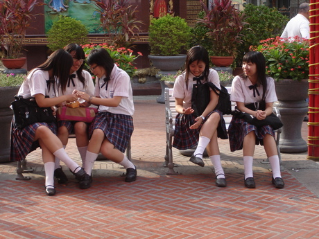 Chinese schoolgirls