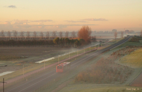 early on a misty the morning