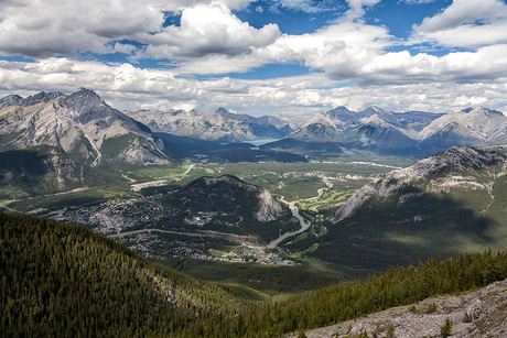 Uitzicht op Banff