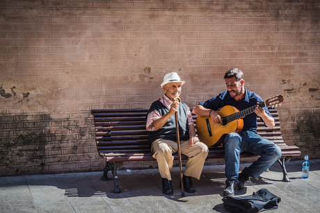 Straatartiesten in Malaga