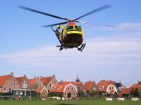 S.A.R. helikopter bij Hindeloopen