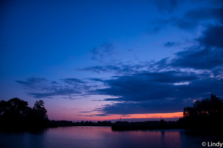 Zonsondergang in de Biesbosch