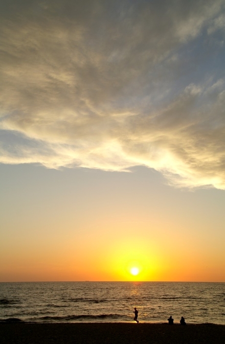 Zonsondergang op texel