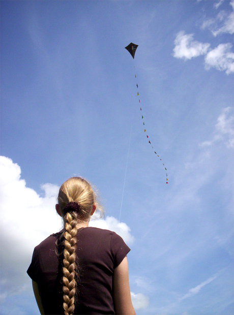 In de wind