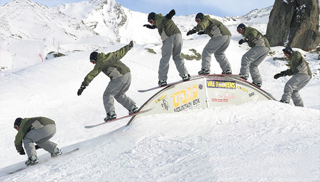 Sequence van Snowboarder