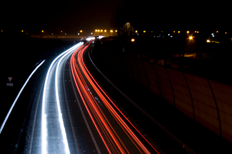 Autos in de nacht