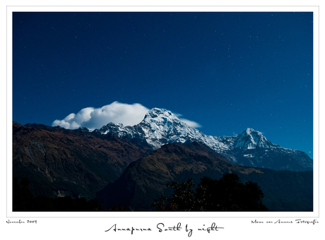 Annapurna South by Night