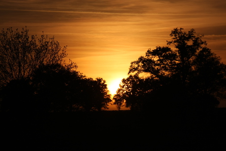 Sunset Ygrande France
