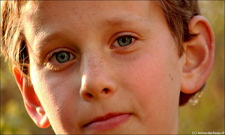 Jochem met strijklicht