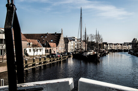 Leiden vanaf Rembrandtbrug
