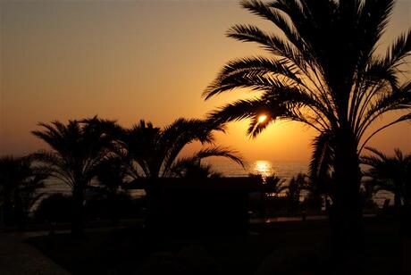 Zonsondergang op Cyprus