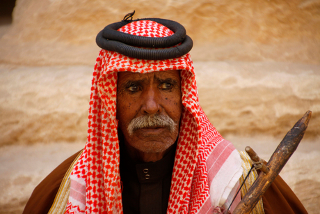 Man in Petra, Jordanie