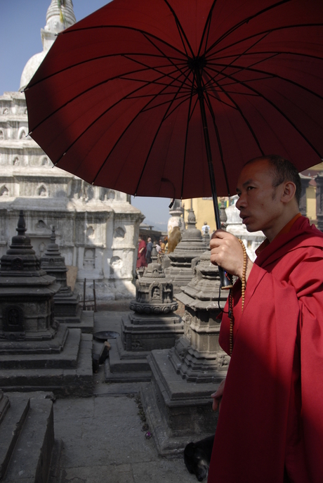 Monnik in Nepal