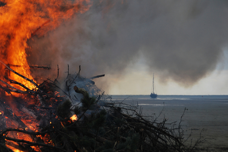 Mei vuur Terschelling