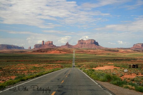 De weg naar Monument Valley..JPG