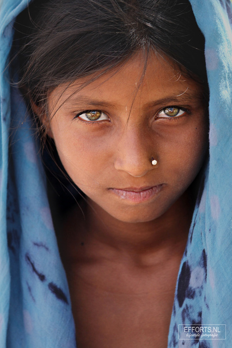 Bedelmeisje in Rajasthan India