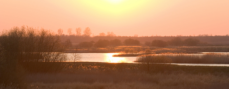 Zonsondergang in Stadskanaal