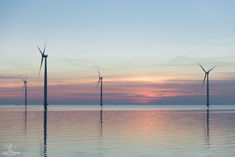 Zonsondergang park Westermeerwind