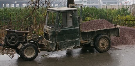 wagentje in Zhejiang provincie