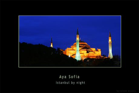 Aya Sofia - Istanbul by night