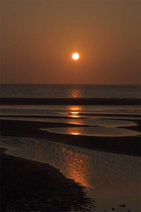 Zonsondergang op Ameland