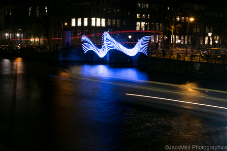 Amsterdam Light Festival bridge
