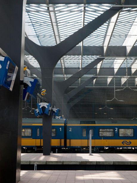 licht inval in nieuw treinstation