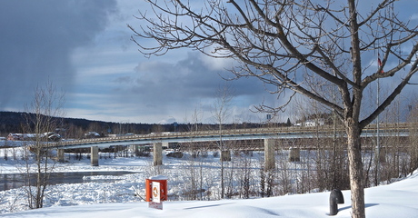 Bridge at Fraser River, Quesnel, BC