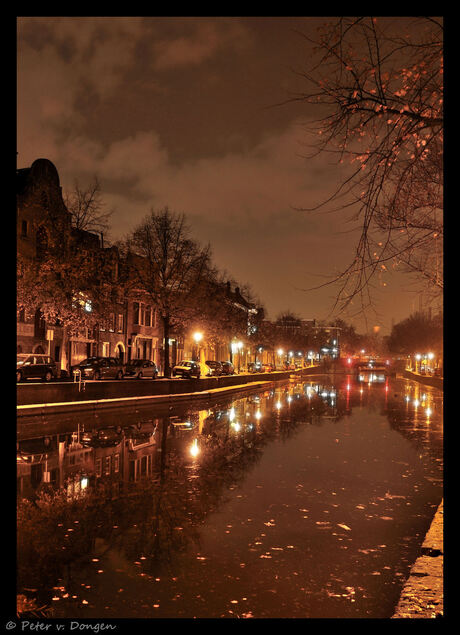 Schiedam bij nacht