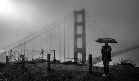 Golden Gate Bridge zwart/wit