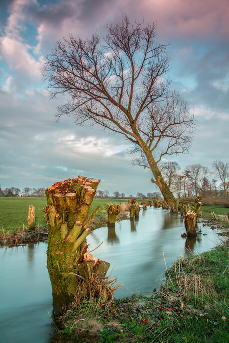 twente in het avond licht