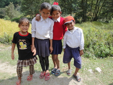 Schoolkinderen 2 (Nepal)