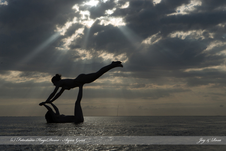 Acro Yoga on the wad