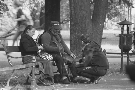 Buiten leven in Krakau.