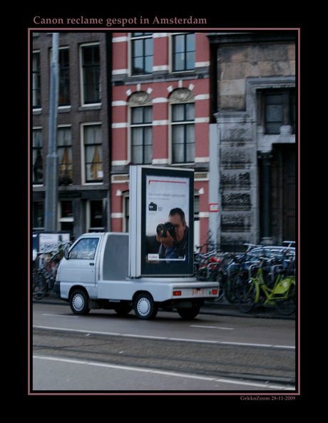 Canon Reclame gespot in Amsterdam