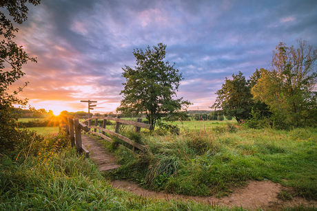 Zonsopkomst in Mechelen, Limburg