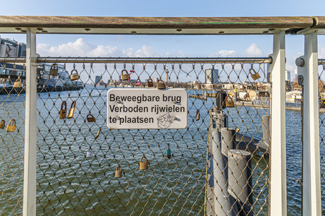 Geen fietsen wel de slotjes