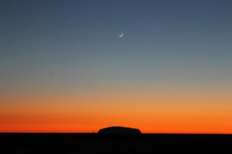 Zonsopkomst Uluru, Australie