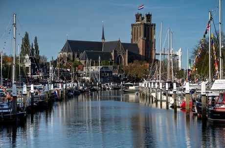 Dordrecht Nieuwehaven vanaf Vlak