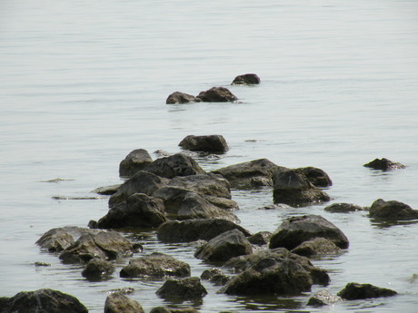 stenen in het water
